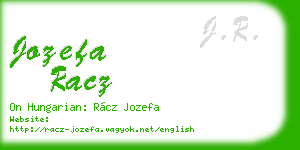 jozefa racz business card