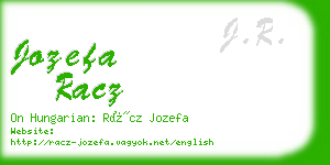 jozefa racz business card